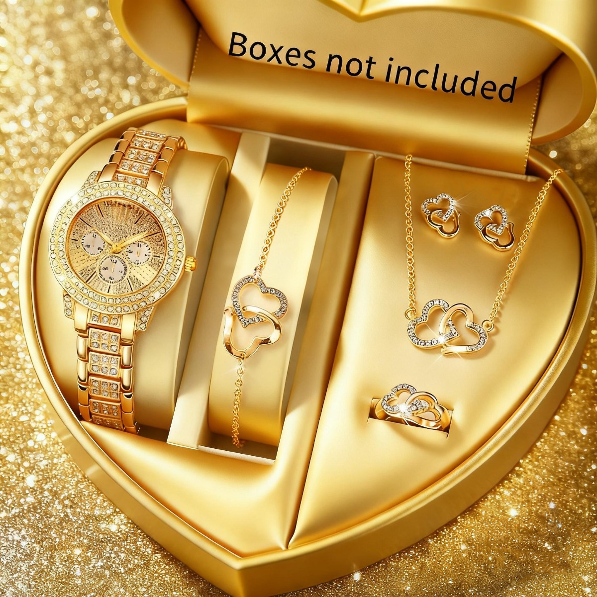 Luxury Watch Case Travel - 6PCS Set Perhiasan Jam Tangan Wanita