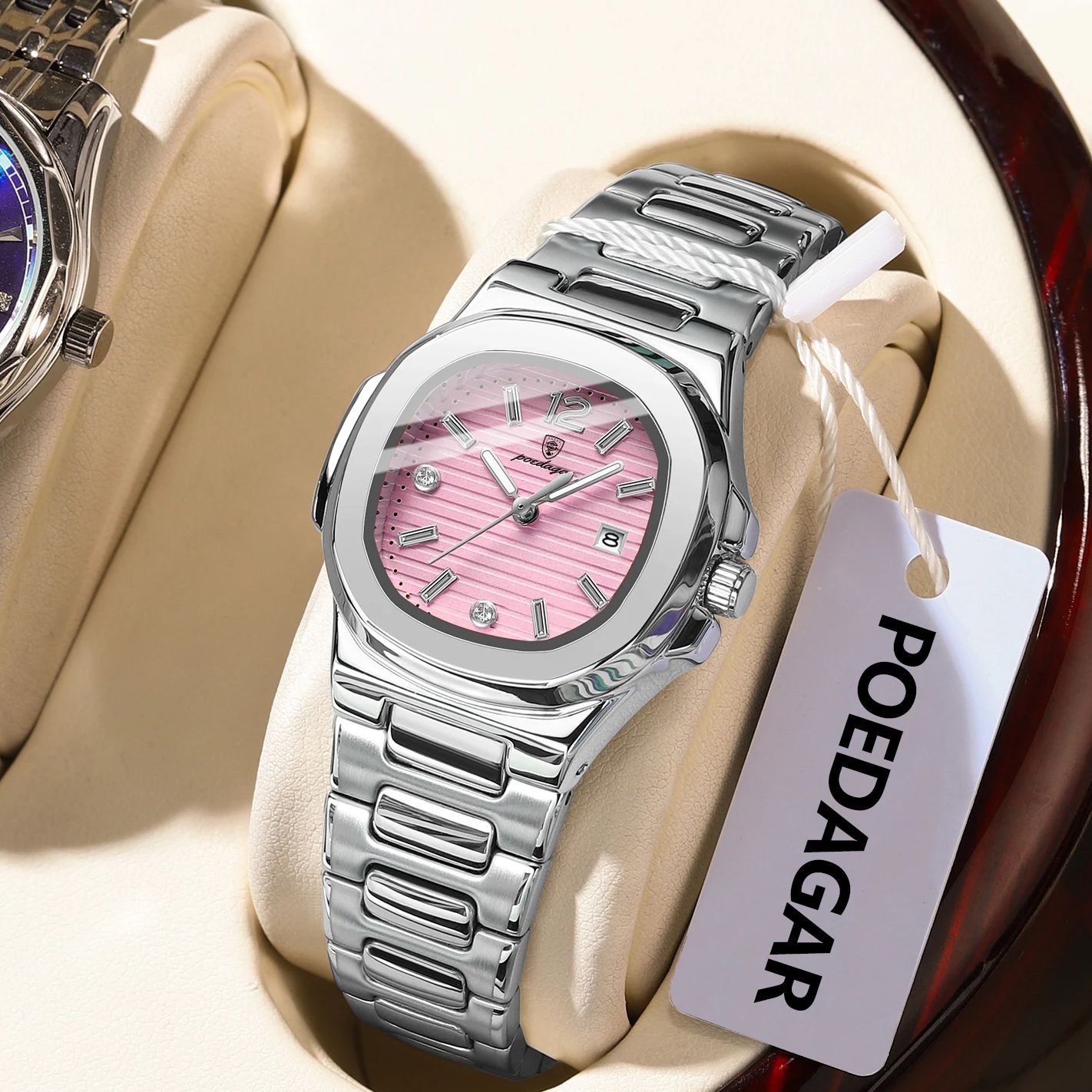 Lux Watch - Jam Tangan Wanita POEDAGAR Square Fashion,