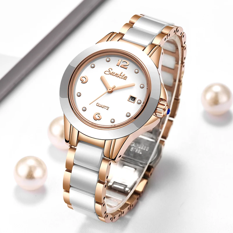Luxury Watches - Sunkta Jam Tangan Wanita Kuarsa Kasual