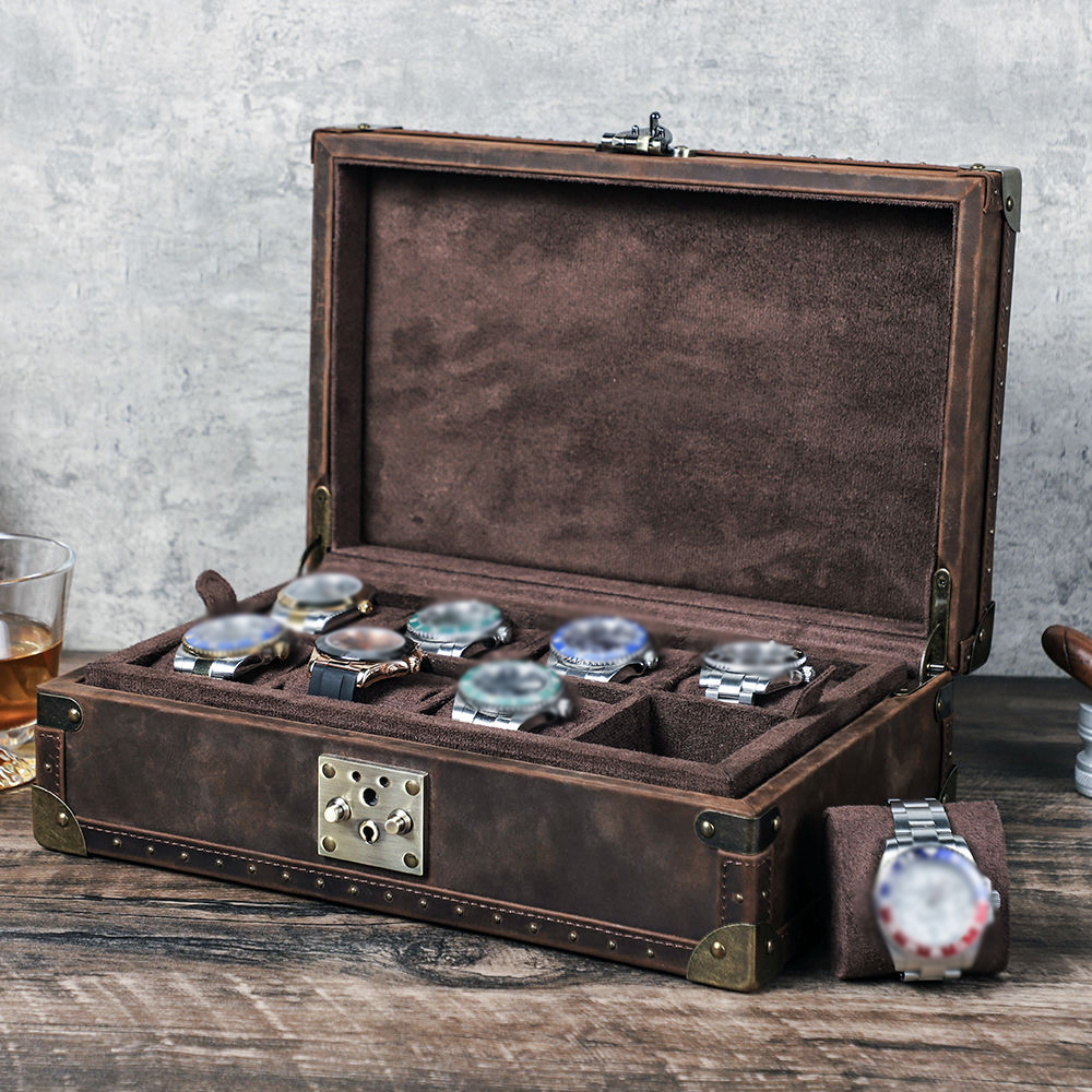 Luxury Watch Case Travel - Kotak Jam Tangan Kulit Custom CONTACT'S