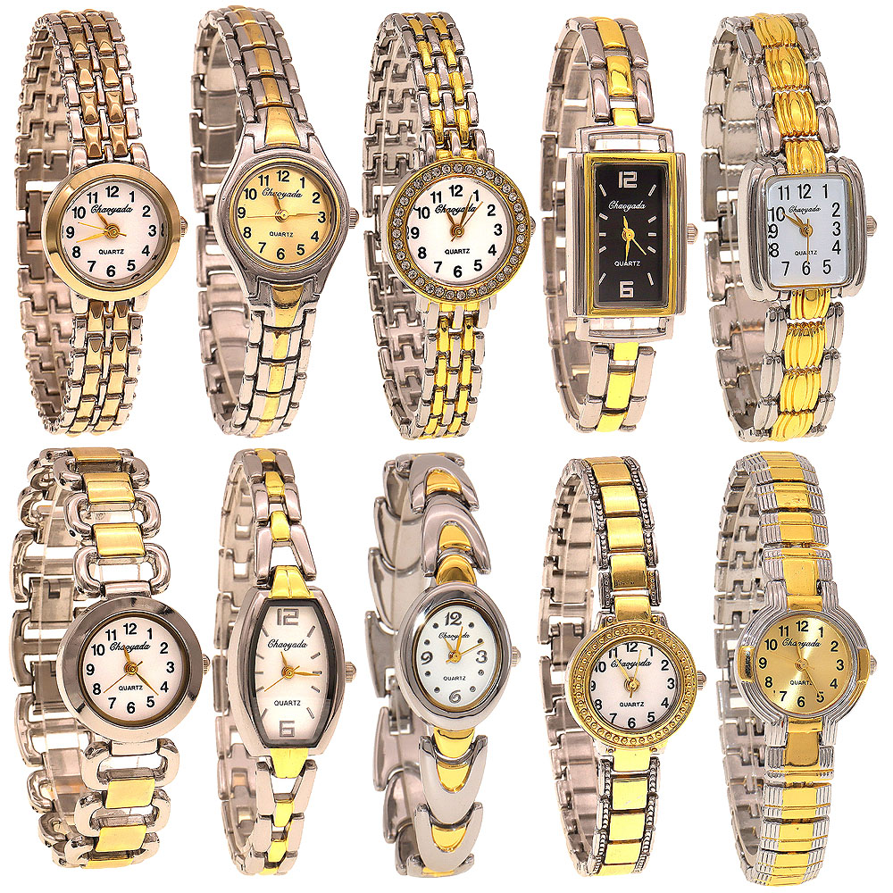 Lux Watch - 10pcs/Lot, Jam Tangan Wanita Elegan Campuran