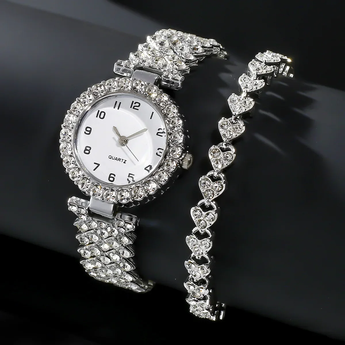 Lux Watch - 1pcs/2pcs Set Jam Tangan Wanita Mewah