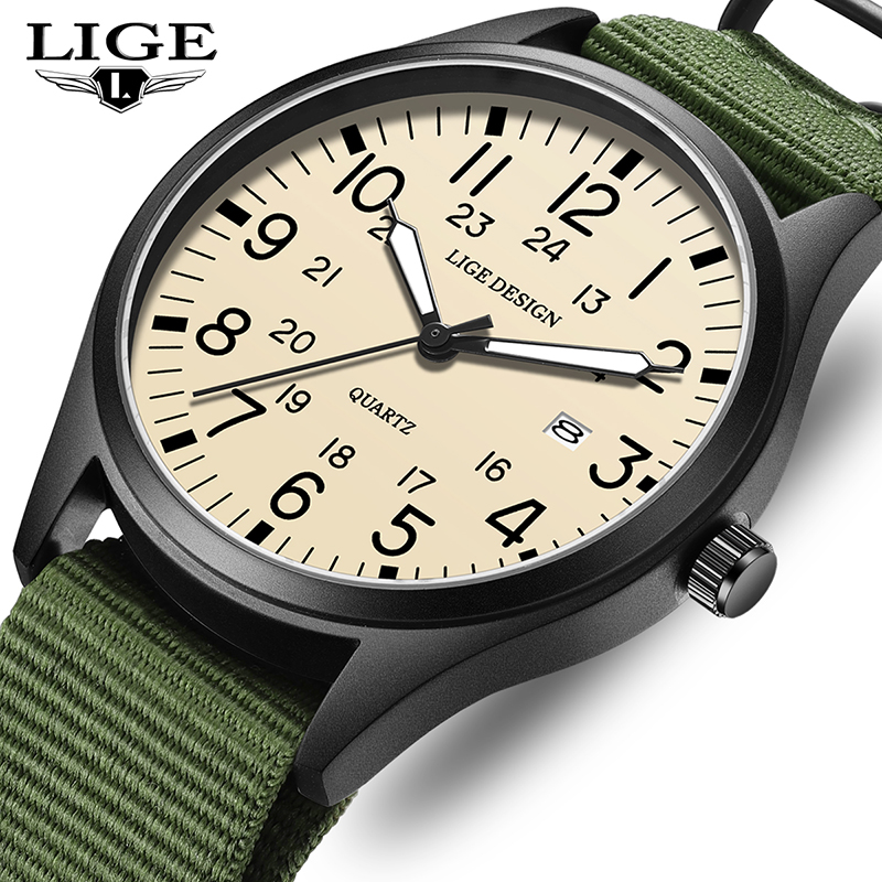 Luxury Watch Leather - LIGE 2025 Jam Tangan Kuarsa Baru