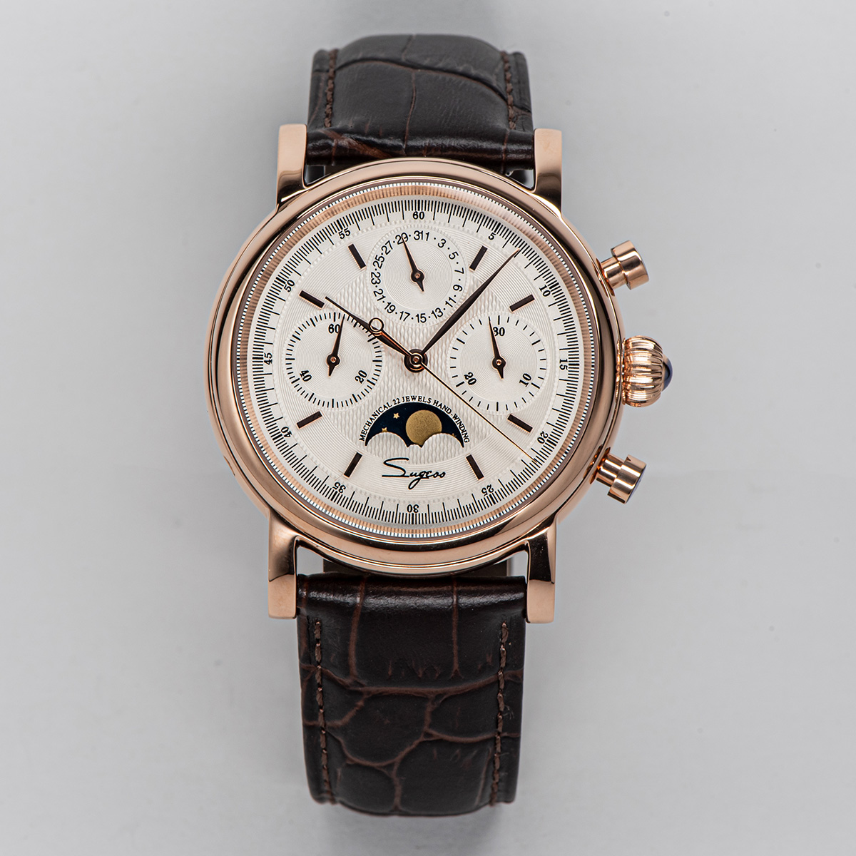 Seiko Watch Presage - Sukess jam tangan Pilot Mekanikal pria,