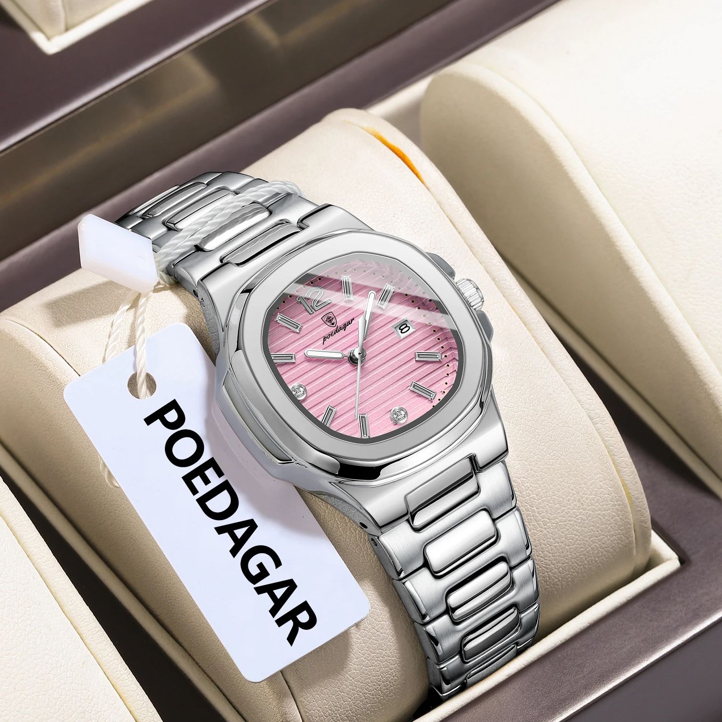 Jam Tangan Wanita POEDAGAR Squ - Lux Watch ulasan dan harga