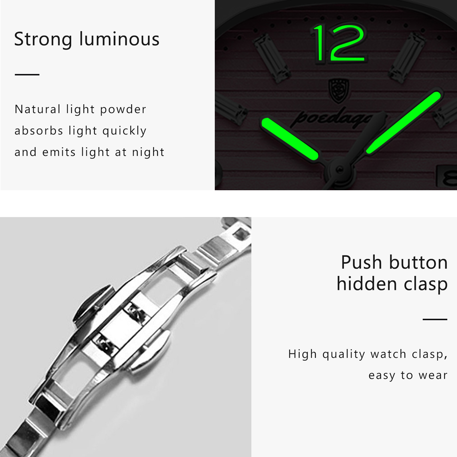 Jam Tangan Wanita POEDAGAR Squ - Lux Watch ulasan dan harga