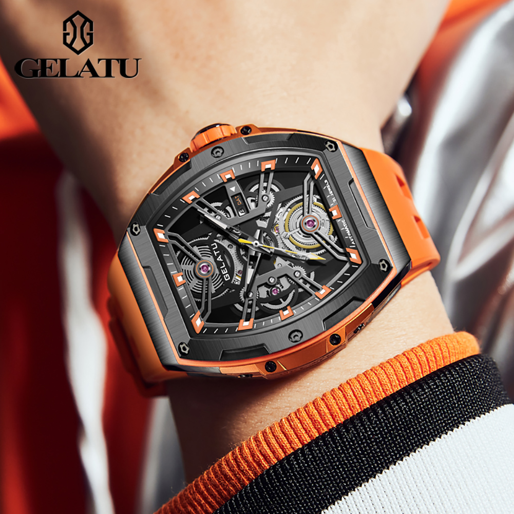 GELATU Jam Tangan Pria Jam Tan - Luxury Watch Leather ulasan dan harga