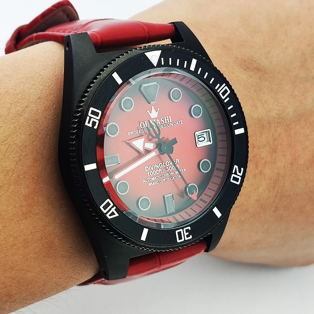 Jam tangan custom 40,5mm denga - Luxury Watch Leather ulasan dan harga