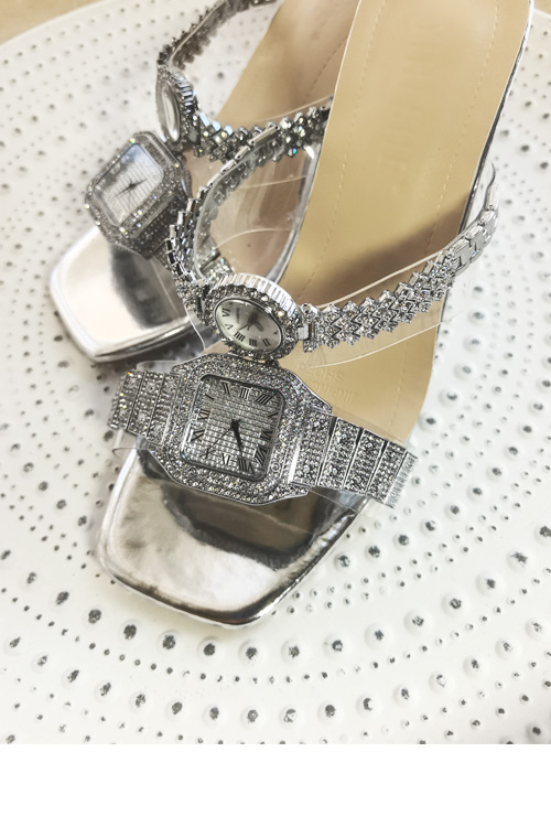 Sepatu hak tinggi kristal desa - Luxury Women'S Watch ulasan dan harga