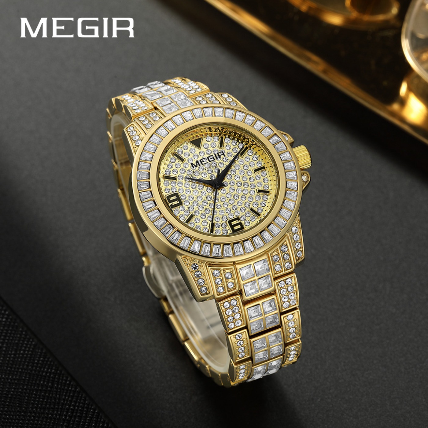 MEGIR Jam Tangan Berlian Mewah - Luxury Watch And Bracelet ulasan dan harga