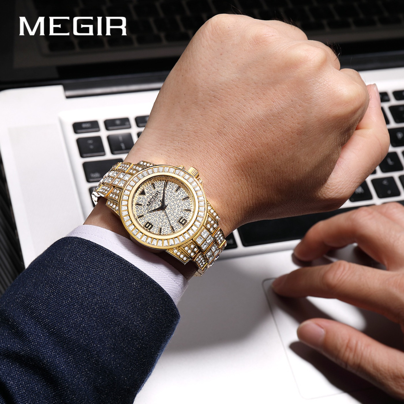 MEGIR Jam Tangan Berlian Mewah - Luxury Watch And Bracelet ulasan dan harga