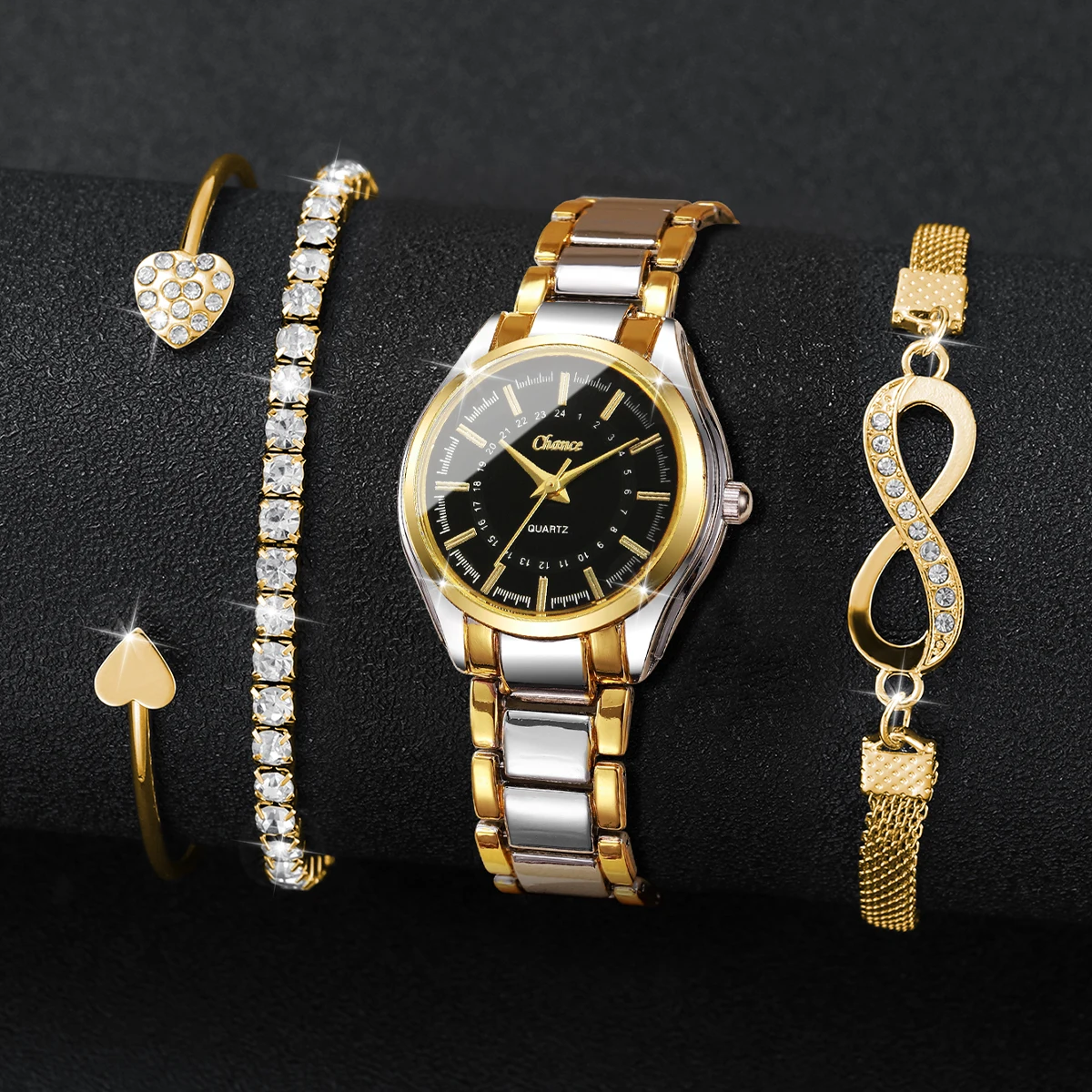 4 Buah Jam Tangan Wanita Elega - Luxury Watch Case Travel ulasan dan harga
