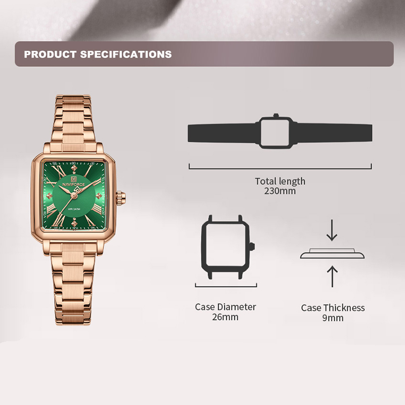 NAVIFORCE Jam Tangan Mewah Ori - Luxury Watch Black ulasan dan harga