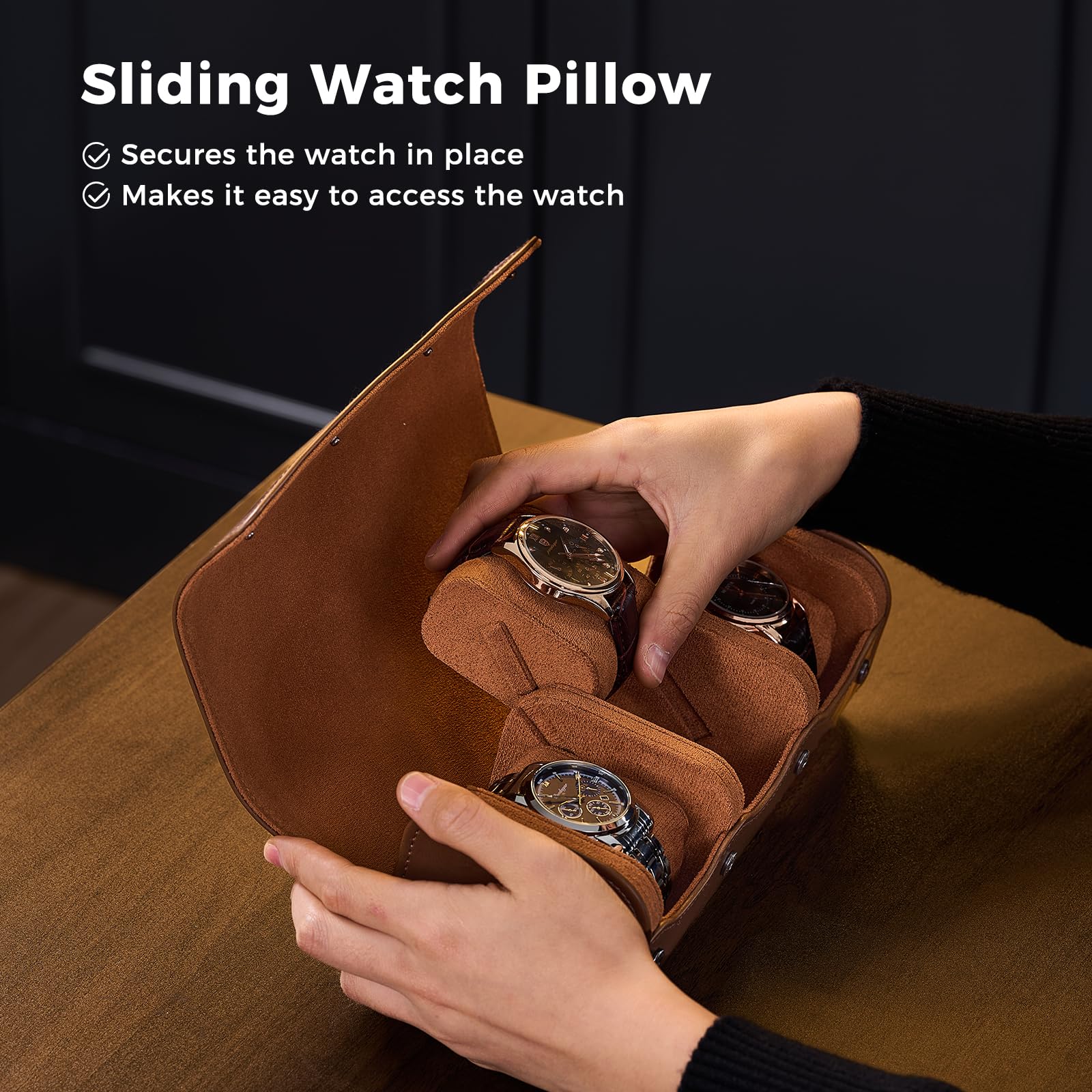 Kotak Jam Tangan Kulit PU Mewa - Luxury Watch Case Travel ulasan dan harga