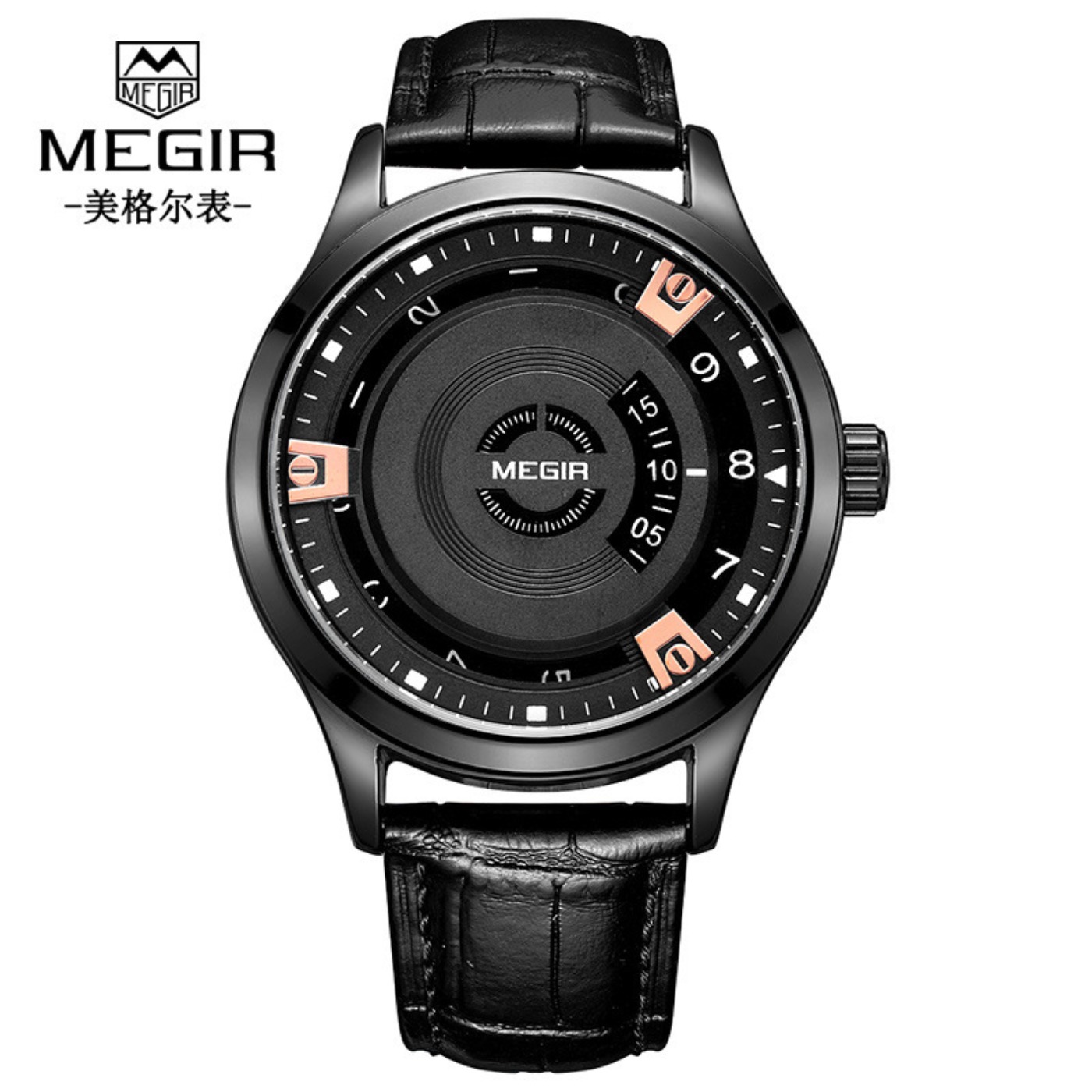 MEGIR Jam Tangan Pria Jam Tang - Luxury Watch Leather ulasan dan harga