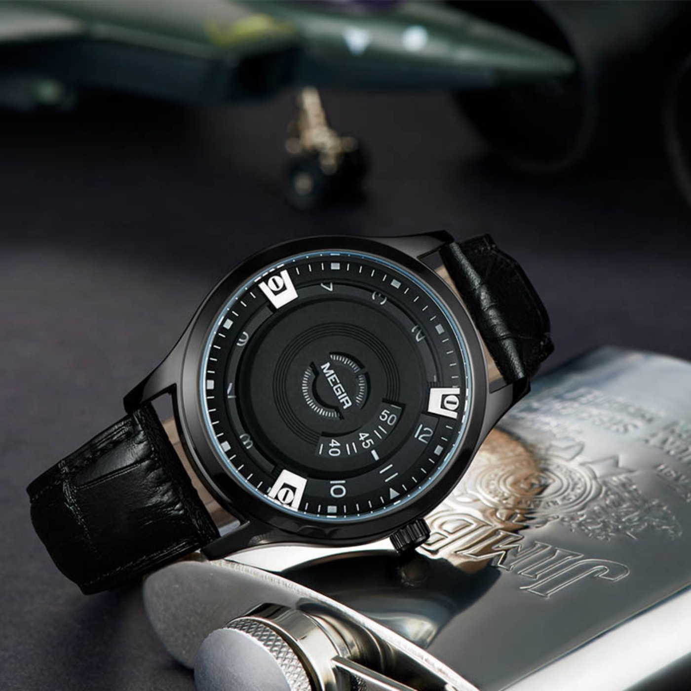 MEGIR Jam Tangan Pria Jam Tang - Luxury Watch Leather ulasan dan harga