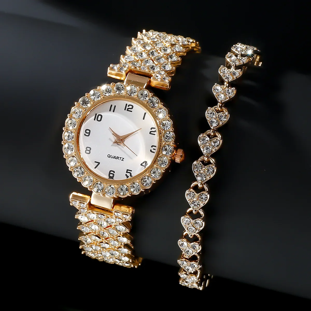 1pcs/2pcs Set Jam Tangan Wanit - Lux Watch ulasan dan harga