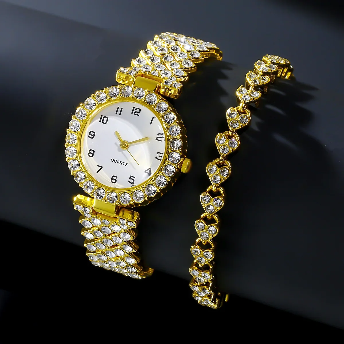 1pcs/2pcs Set Jam Tangan Wanit - Lux Watch ulasan dan harga