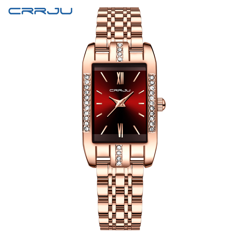 CRRJU Jam Tangan Persegi Mewah - Lux Watch ulasan dan harga