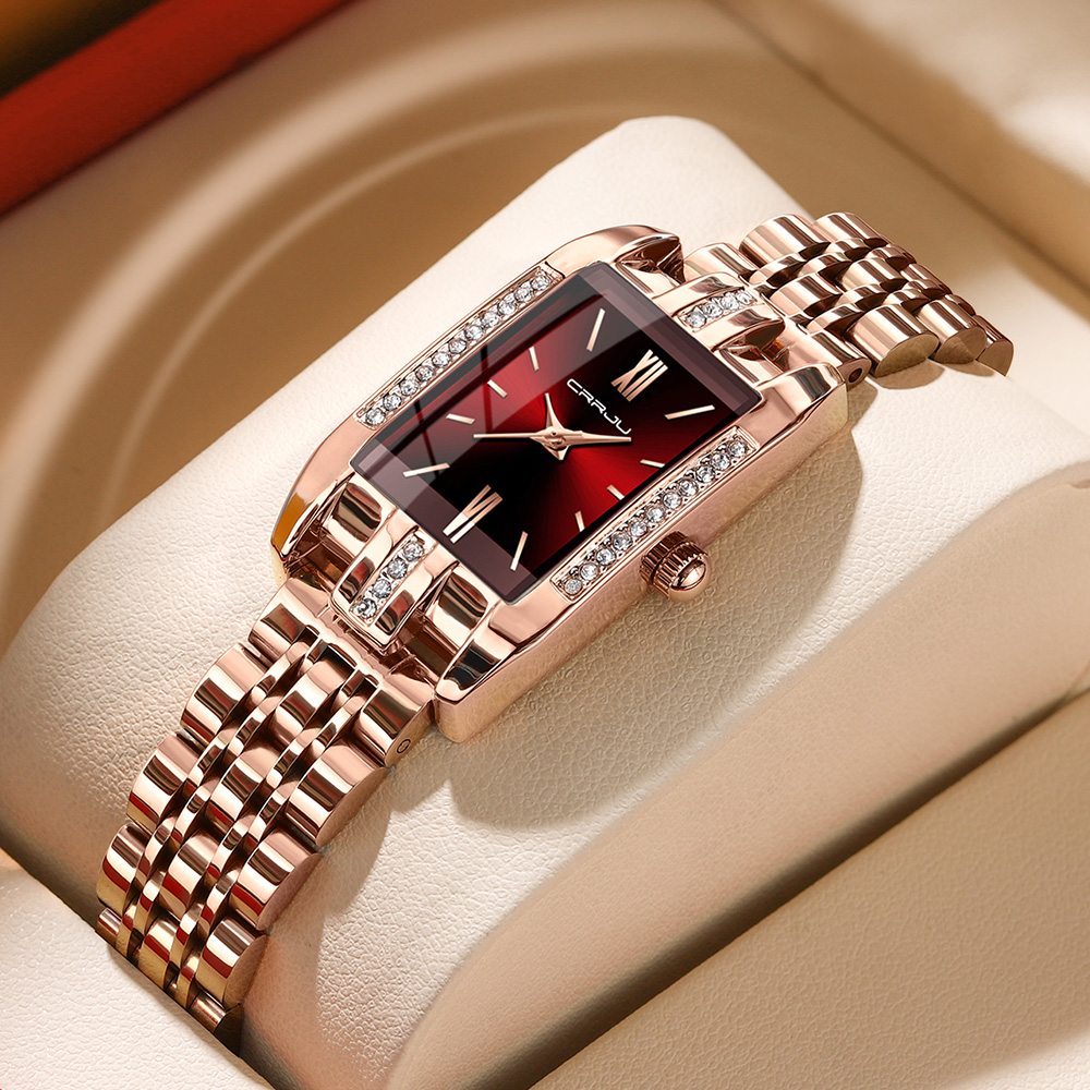 CRRJU Jam Tangan Persegi Mewah - Lux Watch ulasan dan harga