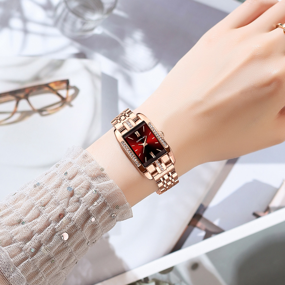 CRRJU Jam Tangan Persegi Mewah - Lux Watch ulasan dan harga