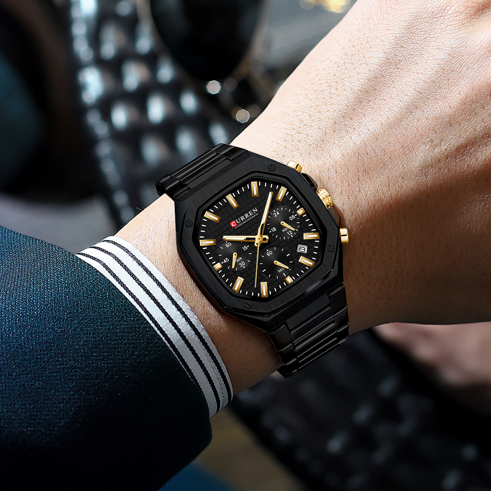CURREN Jam Tangan Chrono Perse - Luxury Watch And Bracelet ulasan dan harga