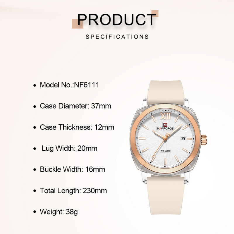 NAVIFORCE Jam Tangan Kuarsa Kr - Luxury Watch Black ulasan dan harga