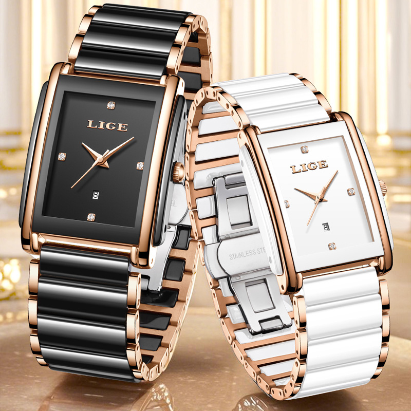 LIGE Jam Tangan Wanita Elegan  - Luxury Watch Case Travel ulasan dan harga